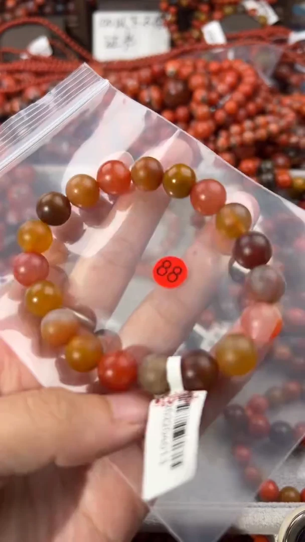 南红玛瑙手串未镶嵌10+