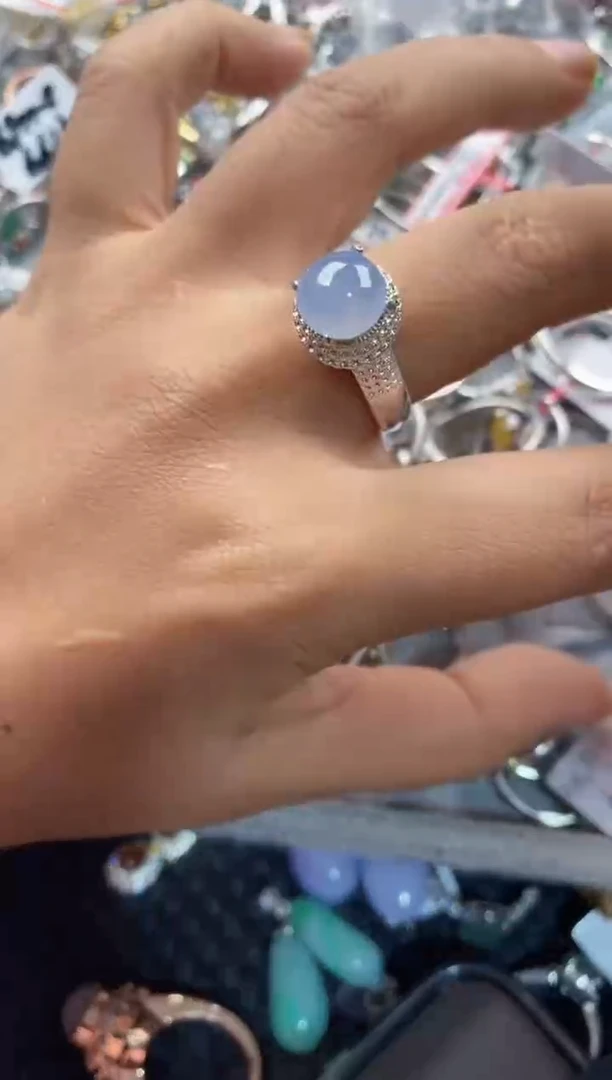 未镶嵌戒指翡翠8888---6