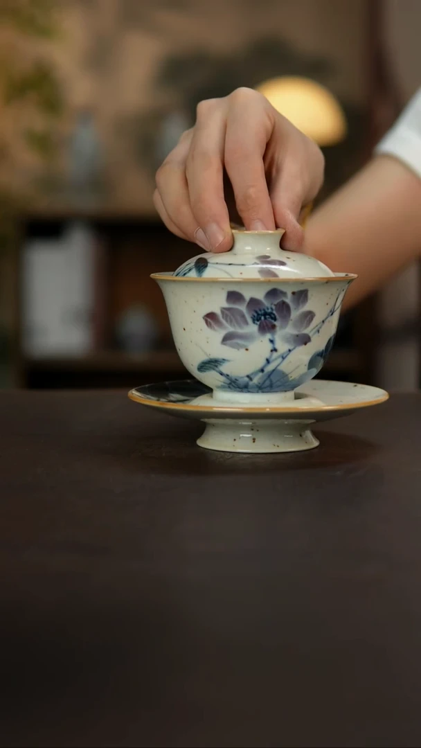 杯景德镇陶瓷杯碗柴烧多人