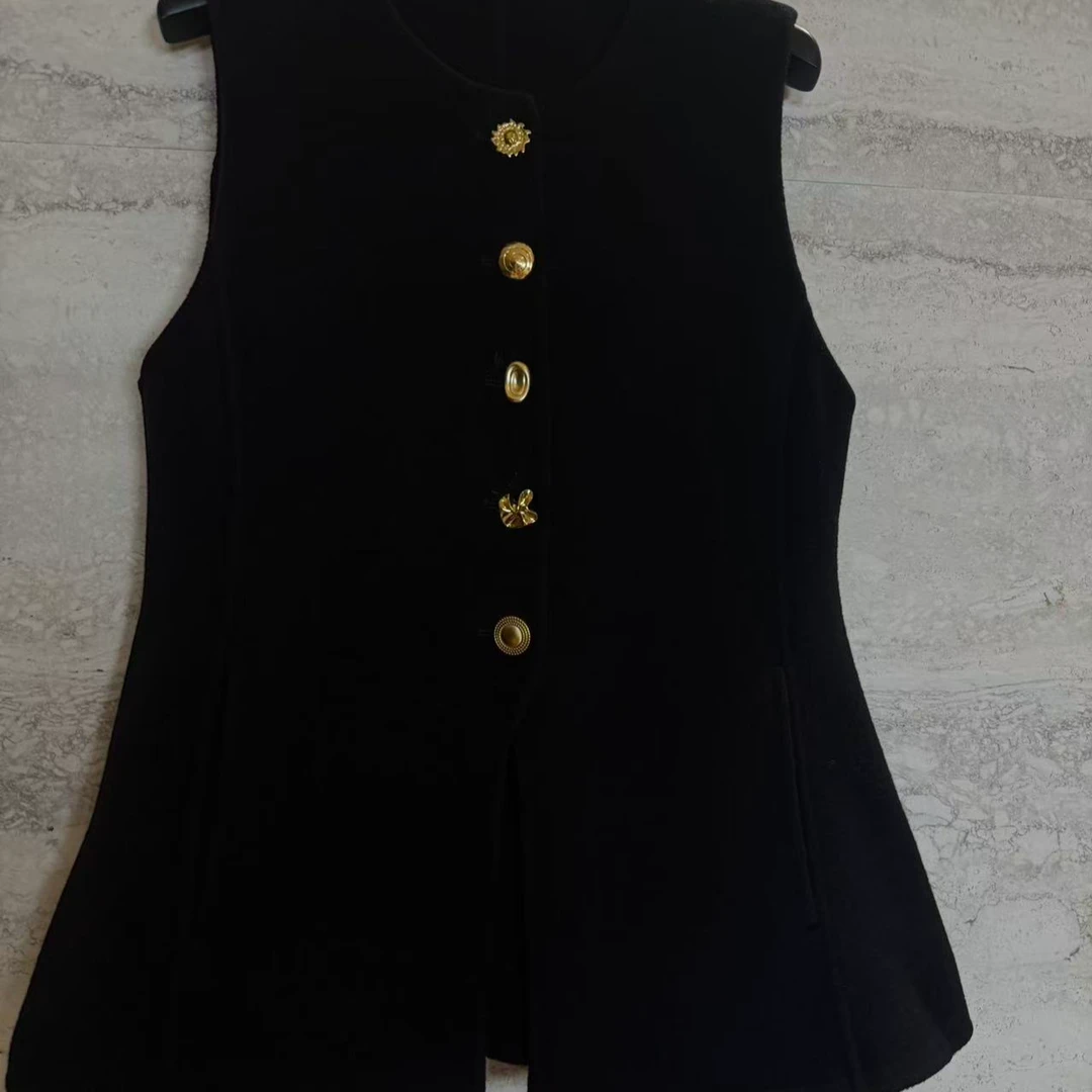 TANTAN 休闲气质法式通勤秋季无袖马夹背心3277