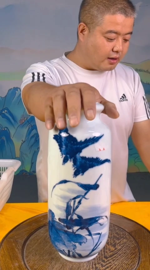 摆件景德镇陶瓷青花摆件122