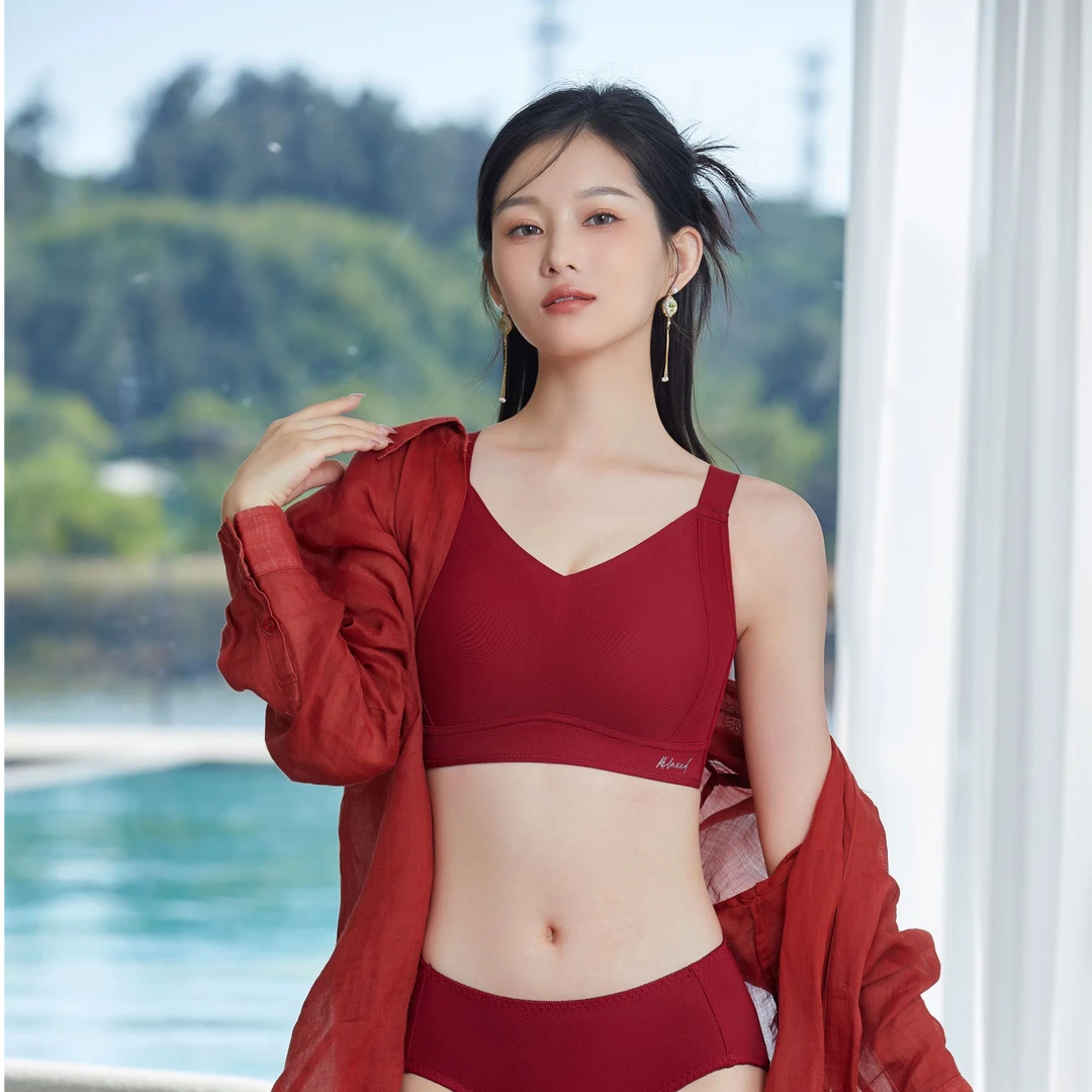 爱黛爱美【隐形罩罩】大胸显小显瘦调整型透气无钢圈提拉女文胸内衣