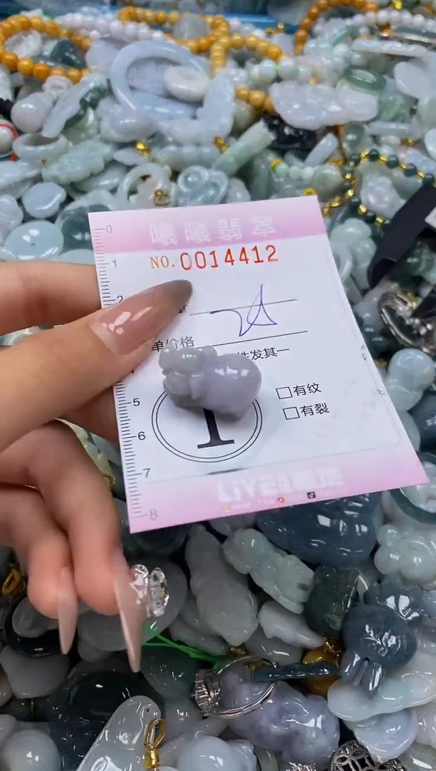 翡翠未镶嵌颈饰闪购0014412