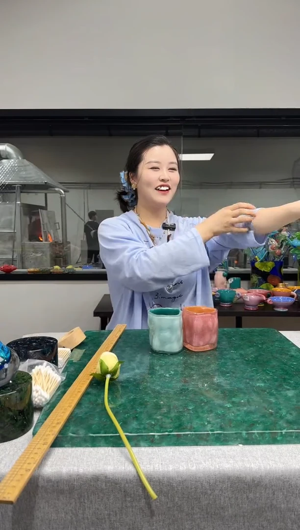 琉璃1对微瑕G慕忆手作高10口7