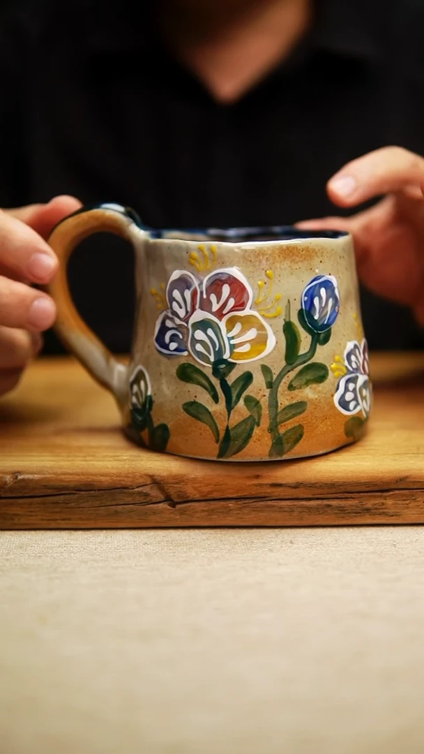 @@陶园瓷舍@@纯手工手绘@高温釉下彩