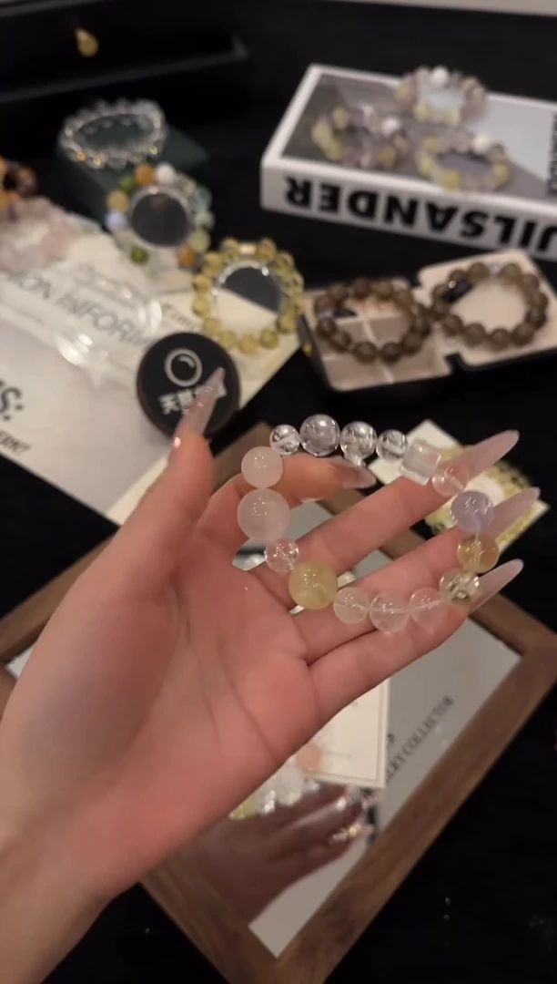 未镶嵌手链水晶白阿赛多宝x3452