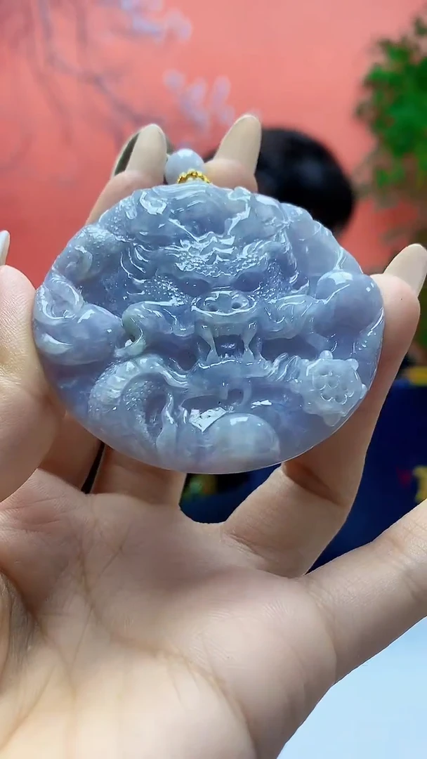 未镶嵌定制翡翠5060ty-毛货挂件155