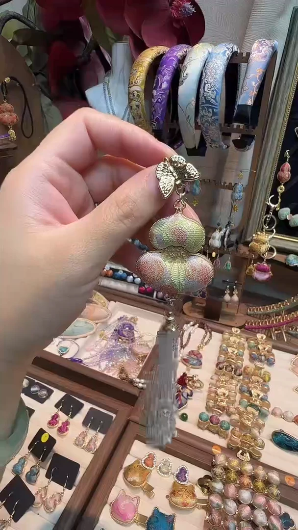 【孤品车7.27】三马荔枝双面葫芦压襟