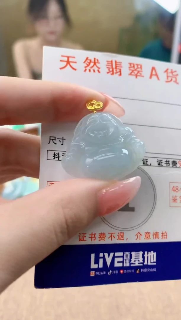 颈饰未镶嵌翡翠天然A货翡翠挂件