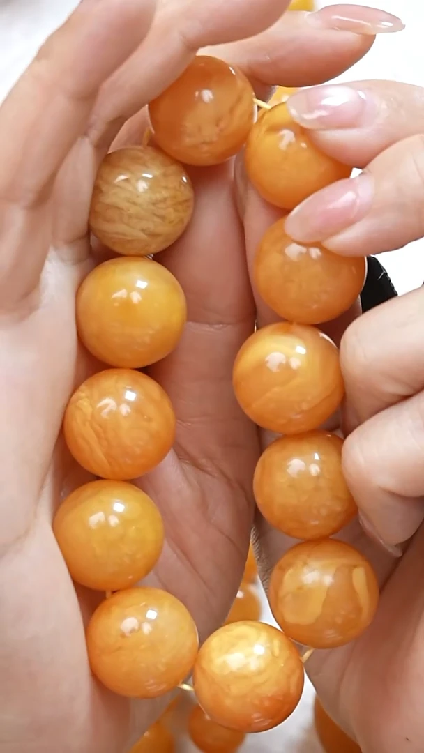 蜜蜡颈饰未镶嵌7653天然蜜蜡珠宝奇石全部保真