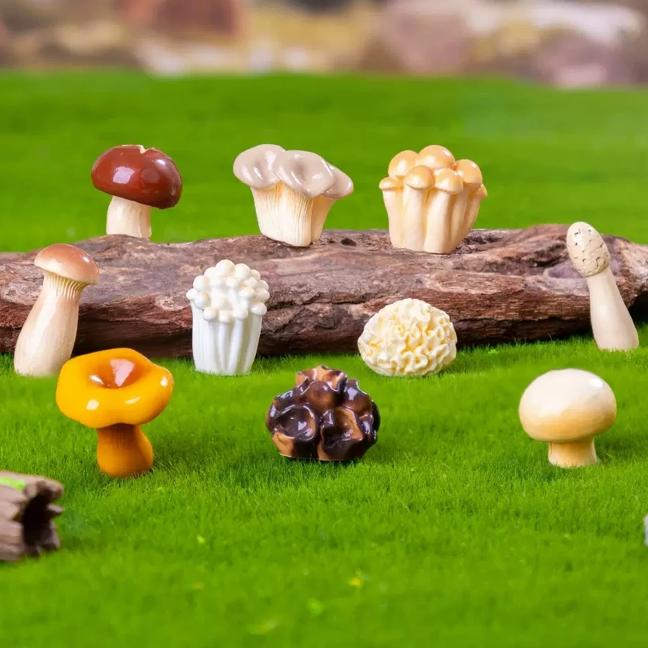 【对碰+双许愿】微景观仿真食玩菌菇diy桌面摆件