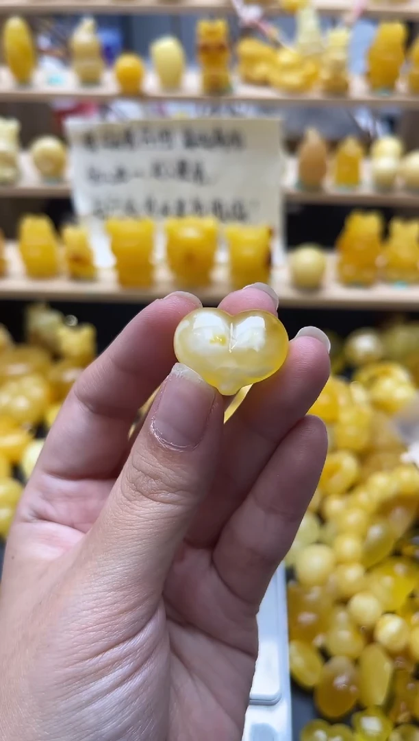 琥珀未镶嵌珠宝奇石100琥珀蜜蜡微瑕