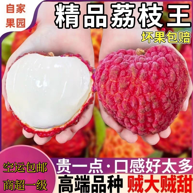 【火山农夫】超大荔枝王新鲜现摘当季时令水果礼盒装送礼佳品包邮