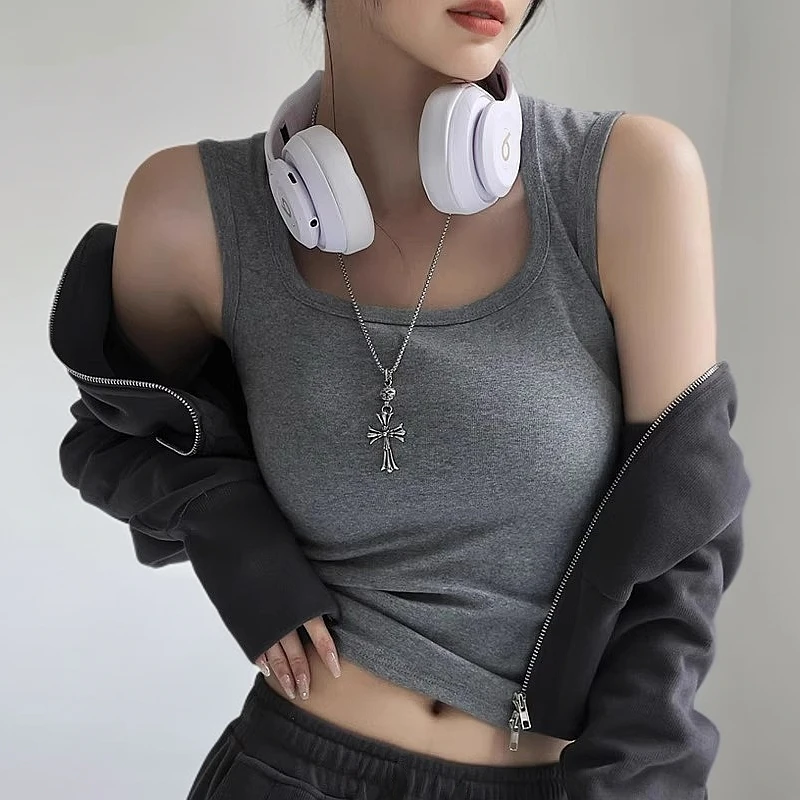 吊带背心女内搭2025夏季新款外穿遮副乳工字宽肩带打底上衣潮通勤