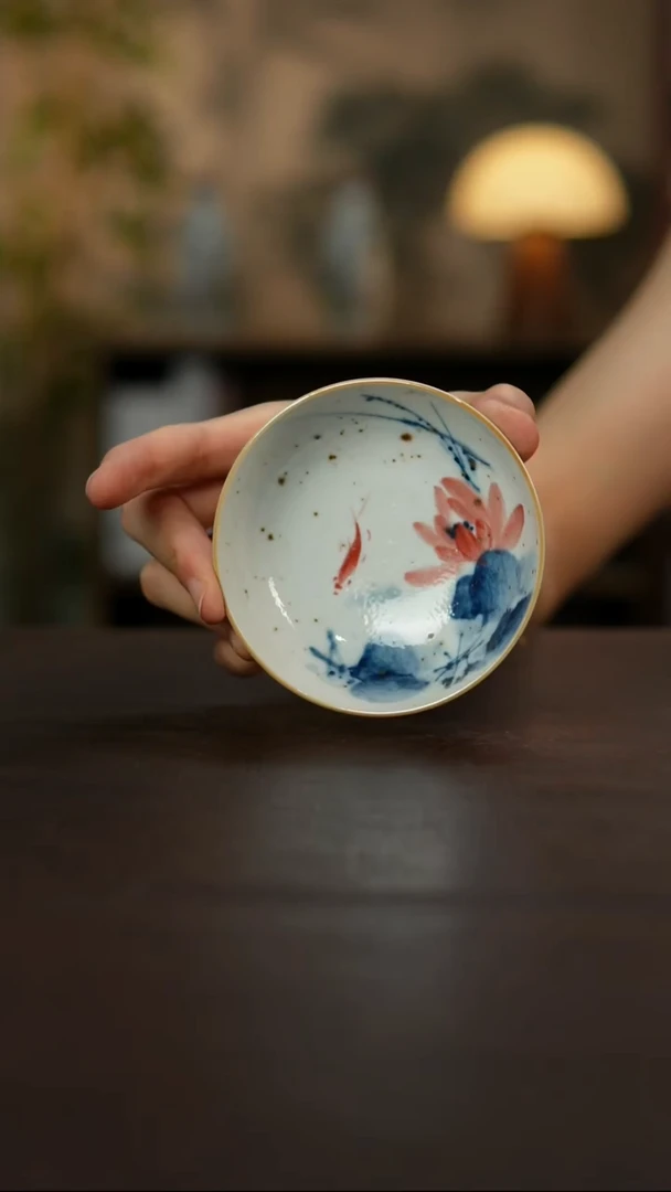 杯景德镇陶瓷杯碗柴烧多人