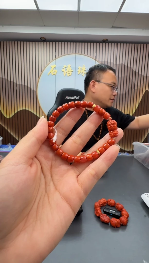 未镶嵌手串南红玛瑙005ZB0919产品一个