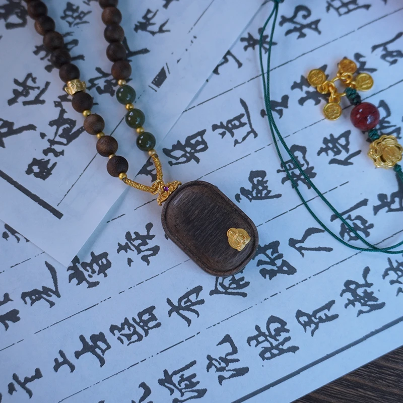 [无相] 6MM手工乌木类沉香木原创设计【紫为贵设计】