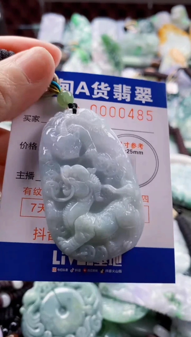 翡翠未镶嵌吊坠(不含链)1