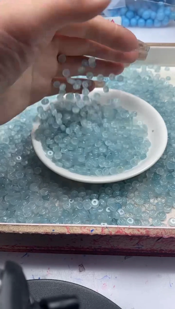 【闪购商品】玛瑙/玉髓颈饰未镶嵌W803冰川蓝玛瑙隔片6*3mm*60颗