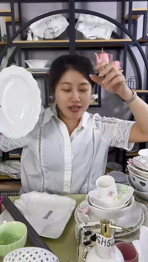陶瓷浮雕深度盘子拍一发二