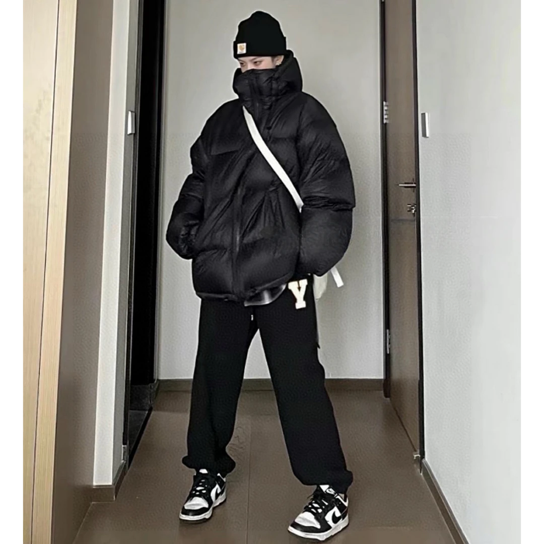 99新 Balenciaga/巴黎世家 黑色短款羽绒服/尺码38/000