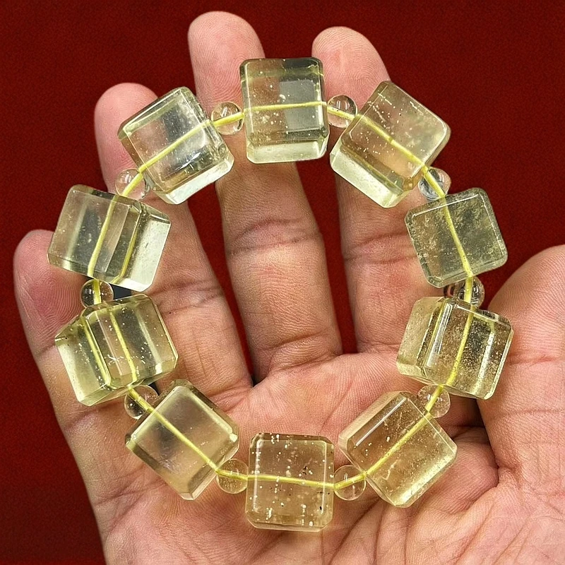 收藏级利比亚天然玻璃陨魔方手串