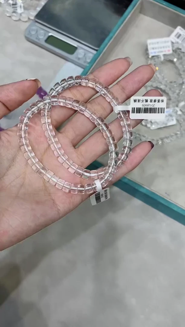 【闪购商品】水晶手串未镶嵌白水晶直切 6mm+ 多样性发一