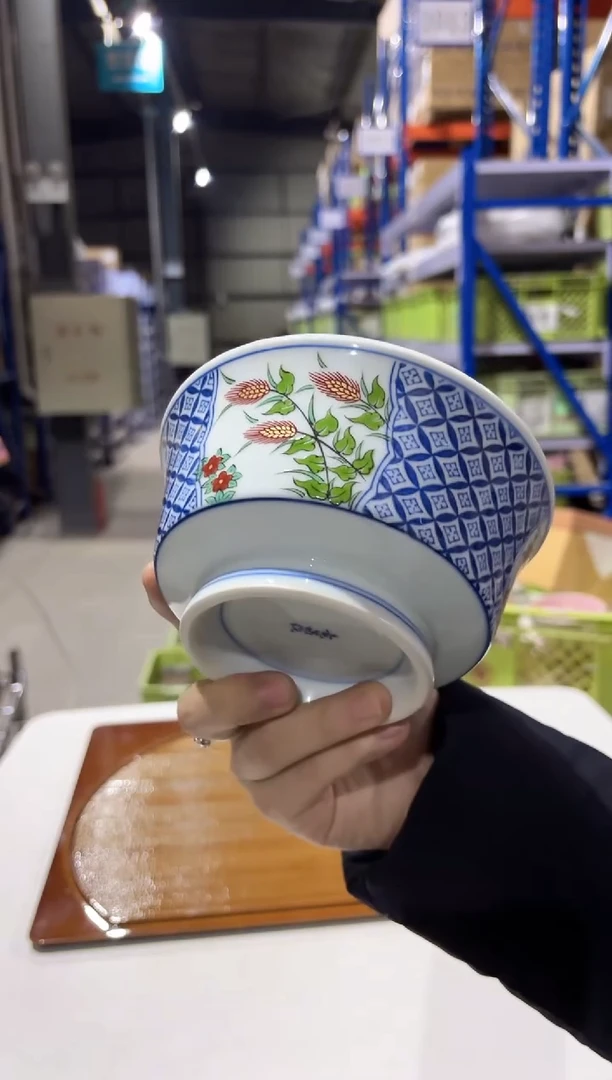 瓷錦麦牡丹　向付錦麦牡丹　向付