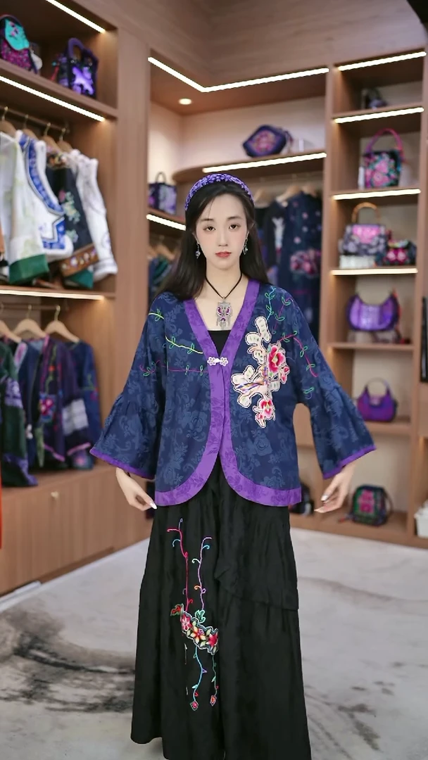 织绣L672黔东南苗族刺绣   上衣