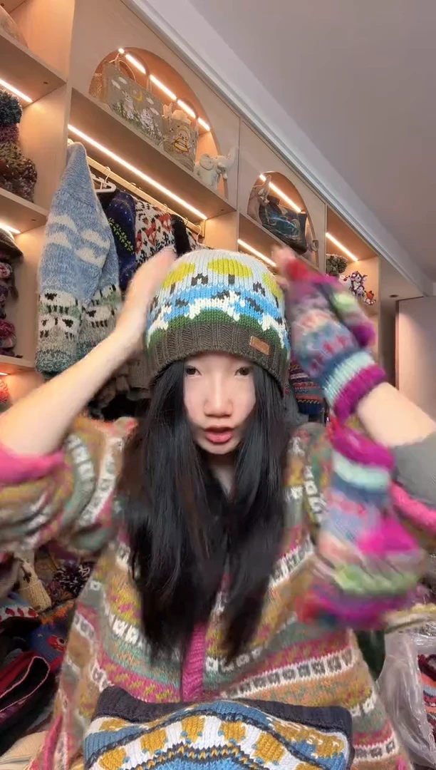 羊毛美利奴奔腾小马冷帽