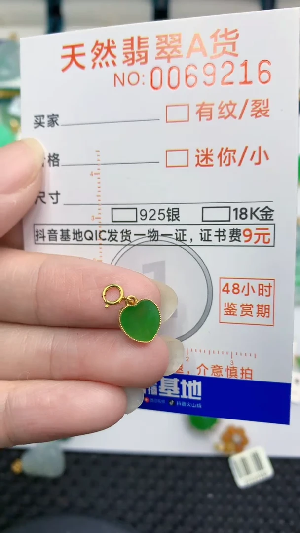 【闪购商品】翡翠颈饰18K金镶嵌            8