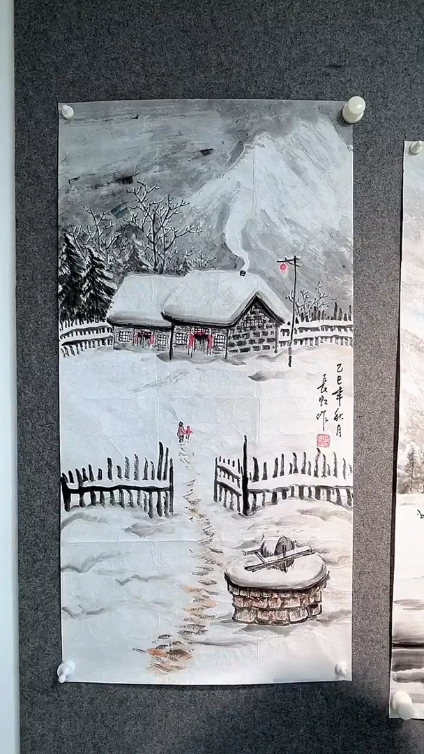 国画谢长虹老师三尺