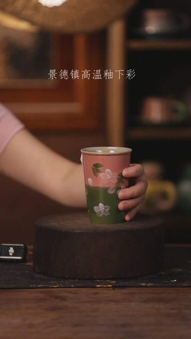 陶瓷景德镇高温釉下手绘陶瓷072
