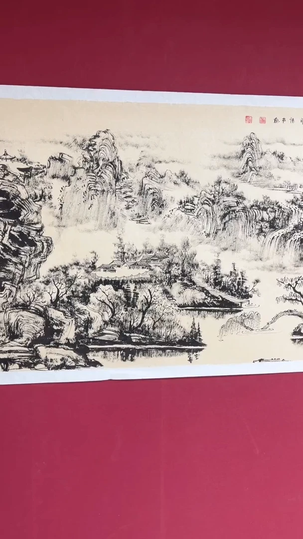 国画黄德中老师四尺