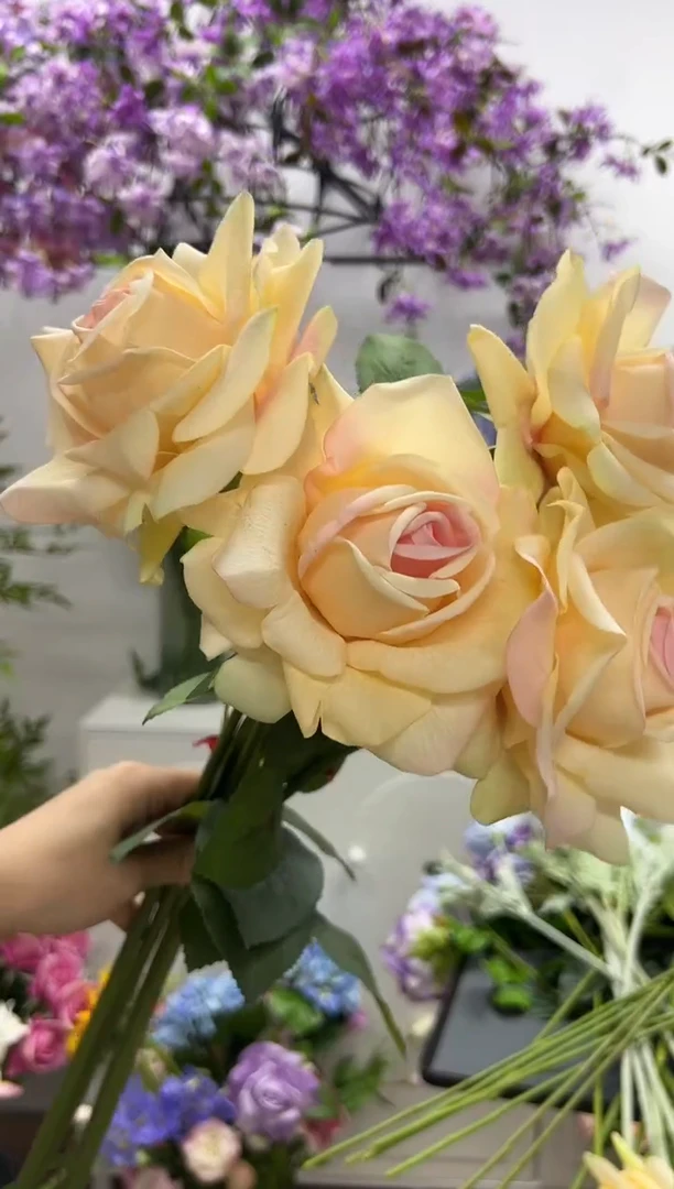 5枝香槟色手感保湿水晶