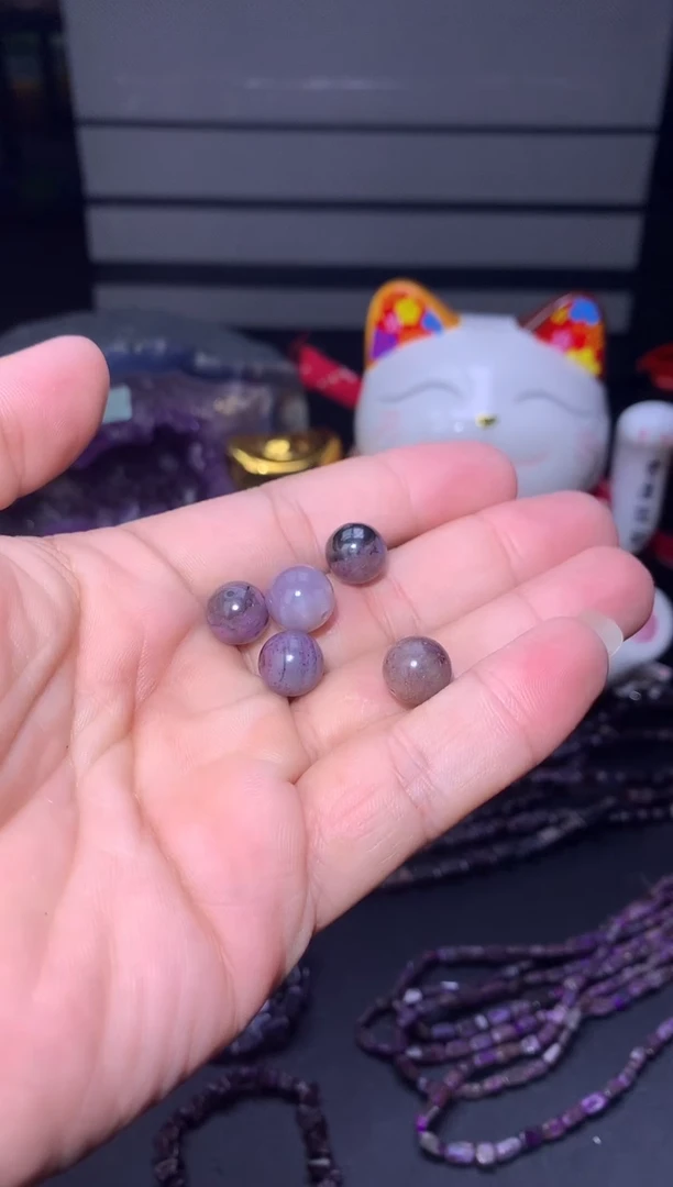 未镶嵌苏纪石（舒俱来）圆珠单颗圆珠单颗