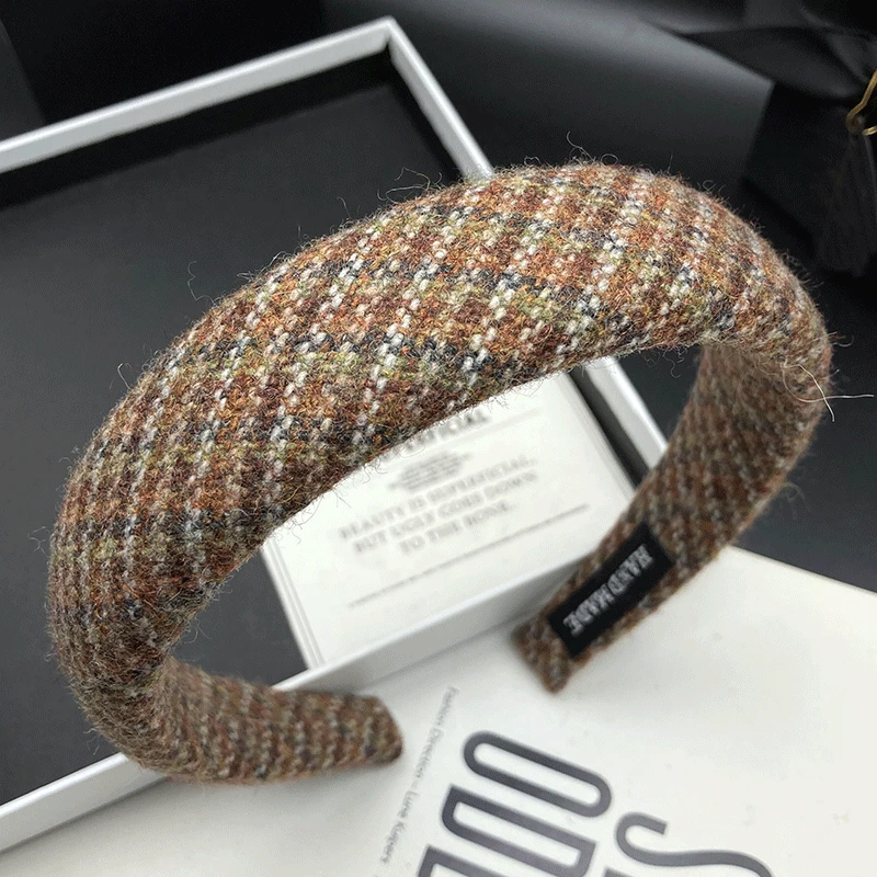 秋冬新款复古风女小香风头饰休闲风韩版发捆头箍小众饰品窄边发箍