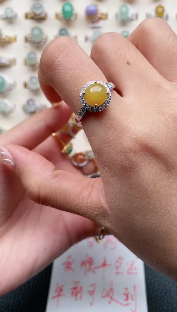 【闪购商品】翡翠戒指银S925镶嵌1111