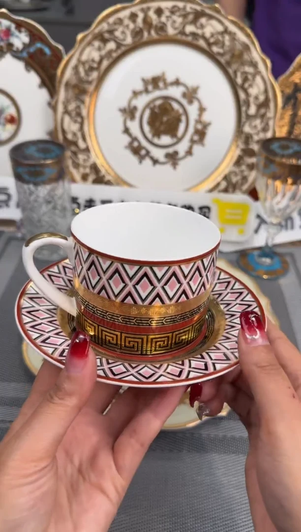 【闪购商品】瓷片240CC杯碟 补差价，勺子不发了