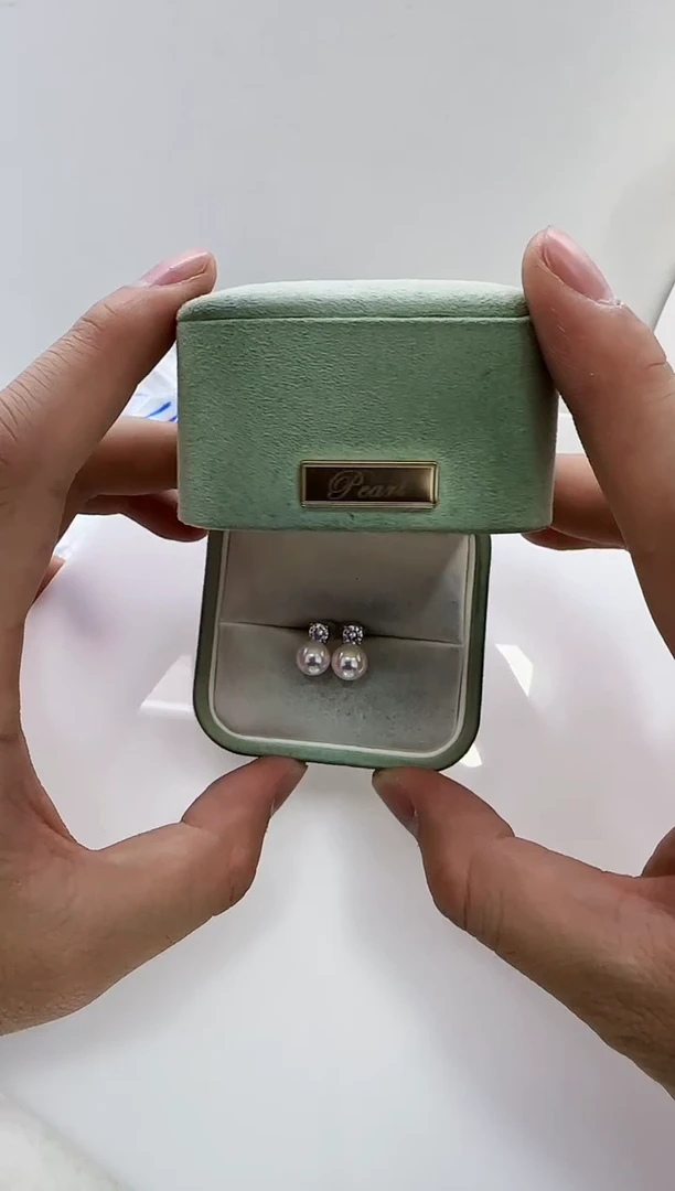 【闪购商品】海水珍珠DA银S925镶嵌a238 ak耳钉7