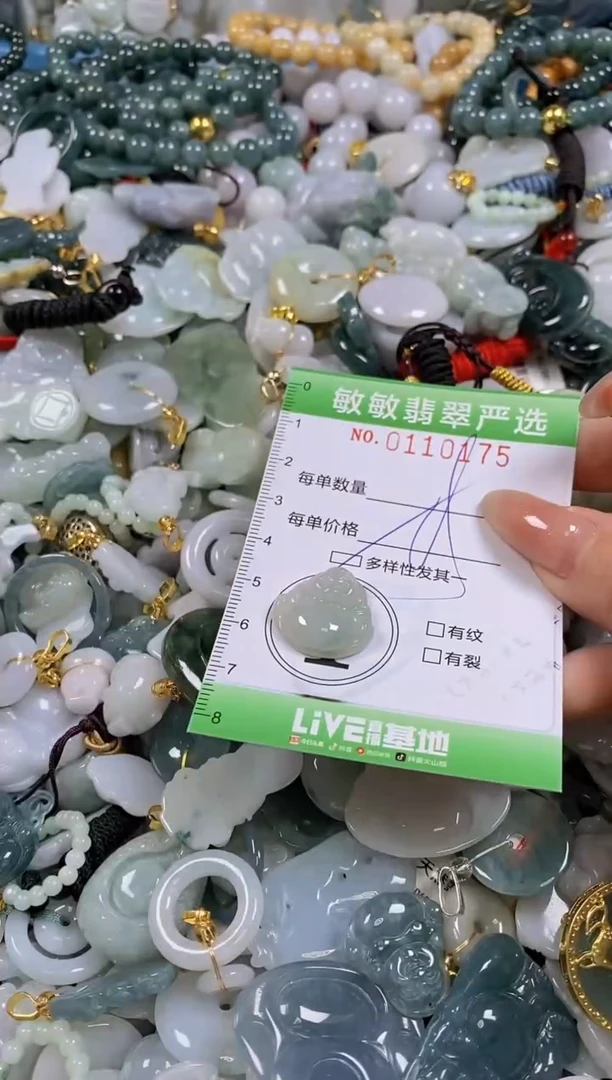 【闪购商品】翡翠颈饰未镶嵌闪购0110175多样性发其一