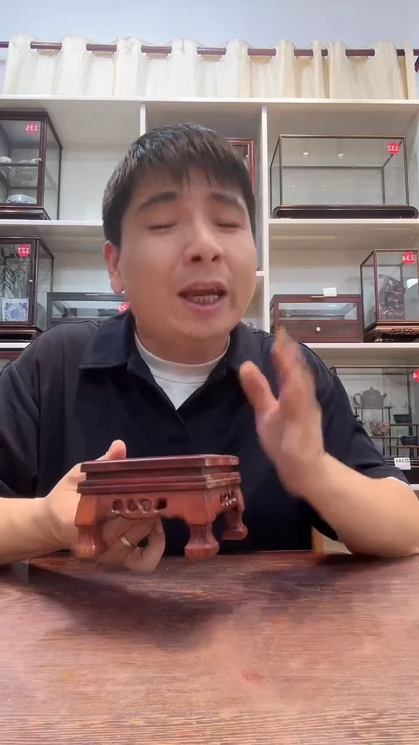 红酸枝木类虎脚底座482