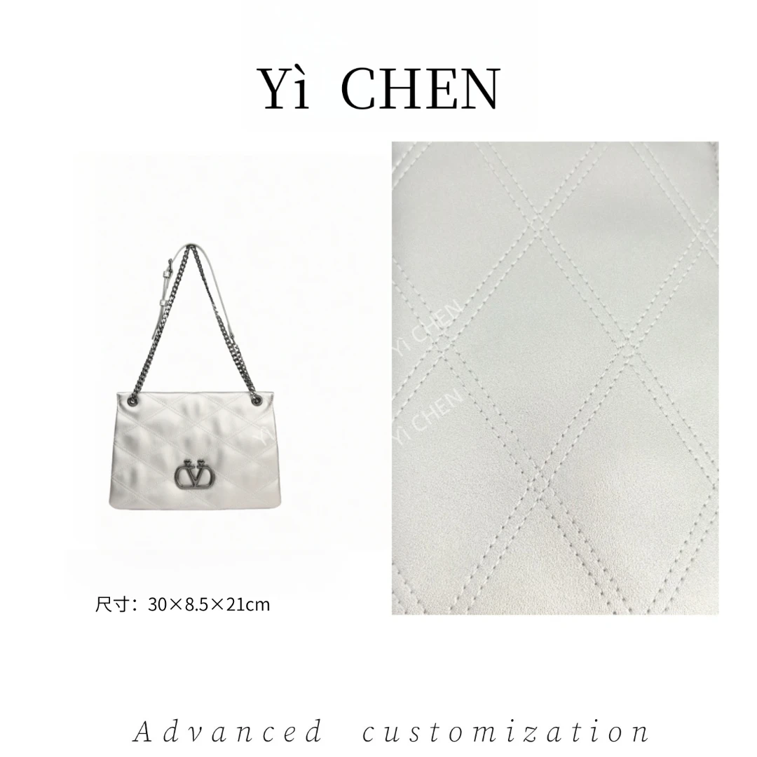 【Yì CHEN】SKL-7622-银灰色 简约时尚女士新款轻奢单肩斜跨包