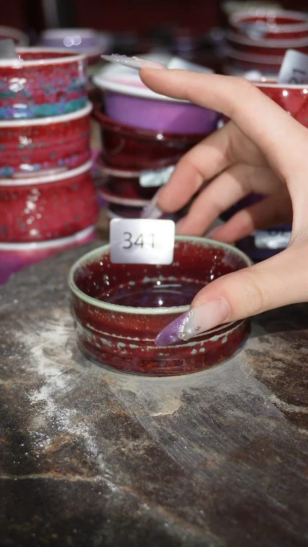 摆件陶精品窑变钧瓷茶器