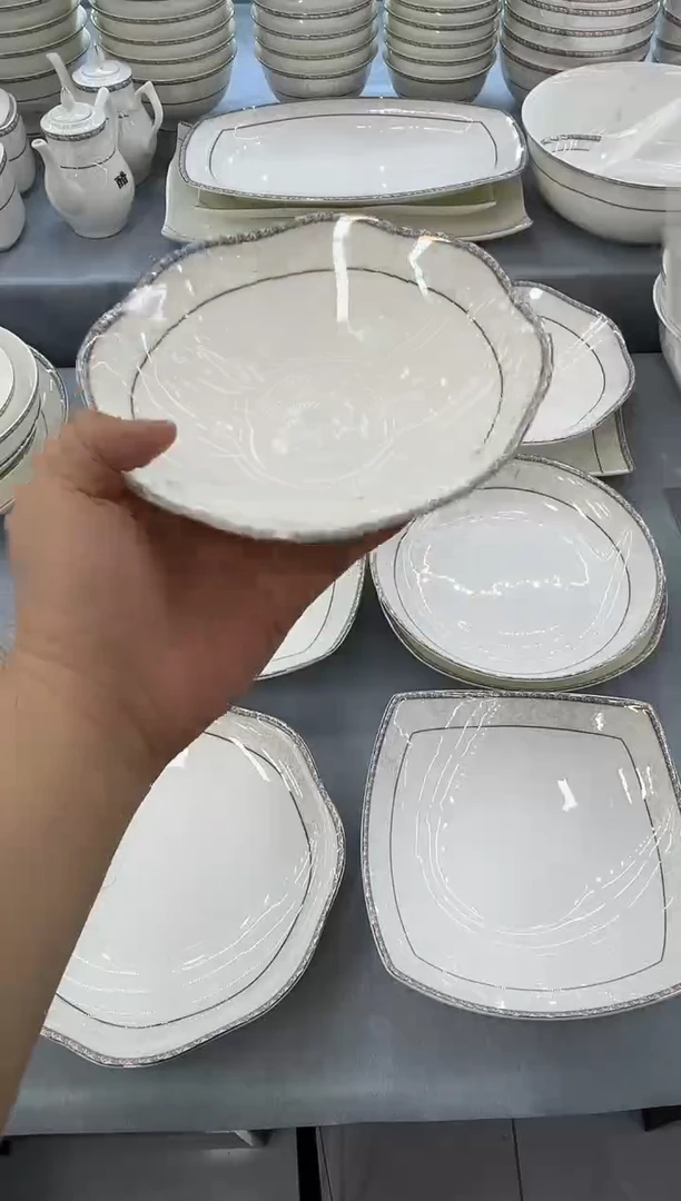 骨瓷玲珑6三角1个7花1个