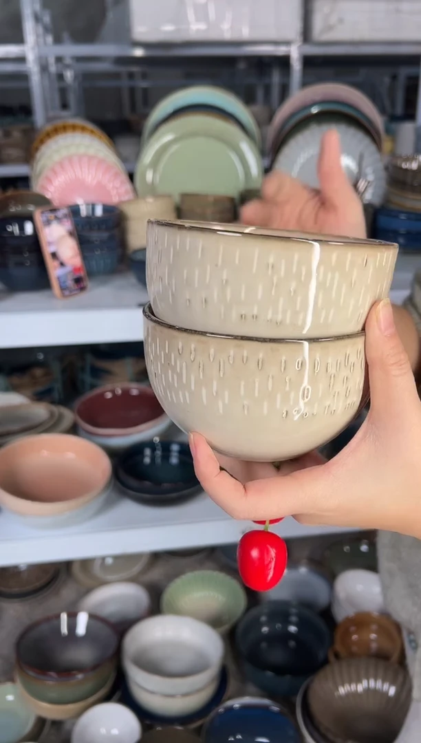 陶瓷外贸尾货瑕疵满20包邮重瑕特价孤品清仓X2米饭碗