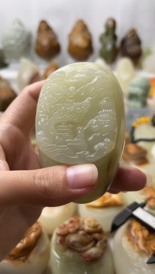 石材古青石棉纹正常不退换山水