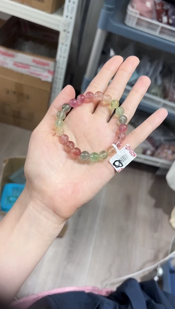 未镶嵌手串碧玺XL2056玻璃体马卡龙碧玺8