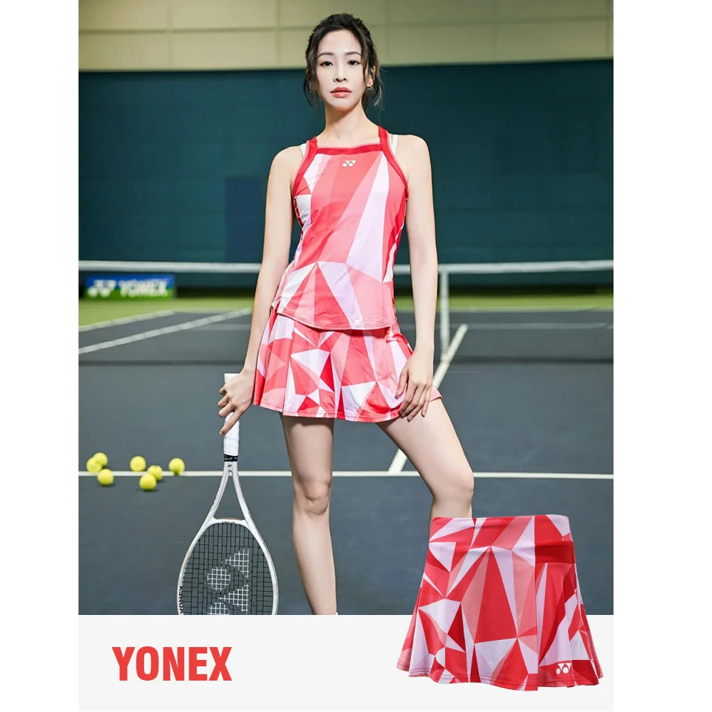 YONEX尤尼克斯女士网球短裤25年莱巴金娜澳网运动半身短裙带底裤
