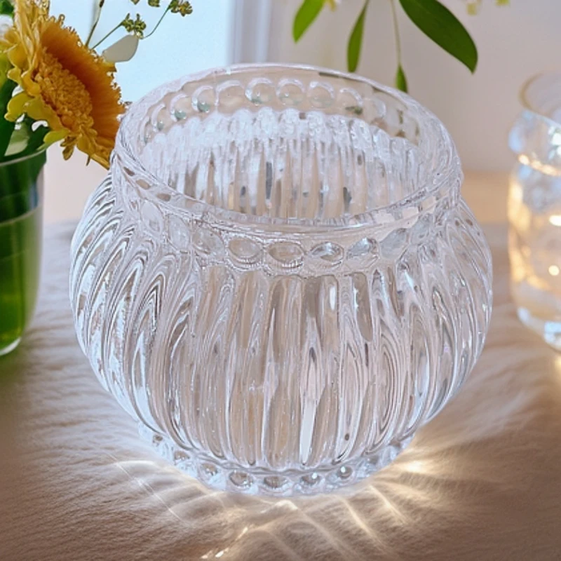 水培器皿创意水晶花器透明水养植物灯笼水晶花器